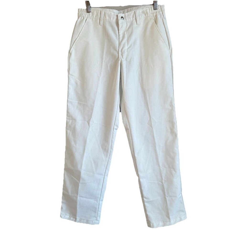 Red Kap TouchTex Men's Industrial‎ Work Specialized Pants White Size 32x32